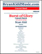 Burst of Glory Concert Band sheet music cover